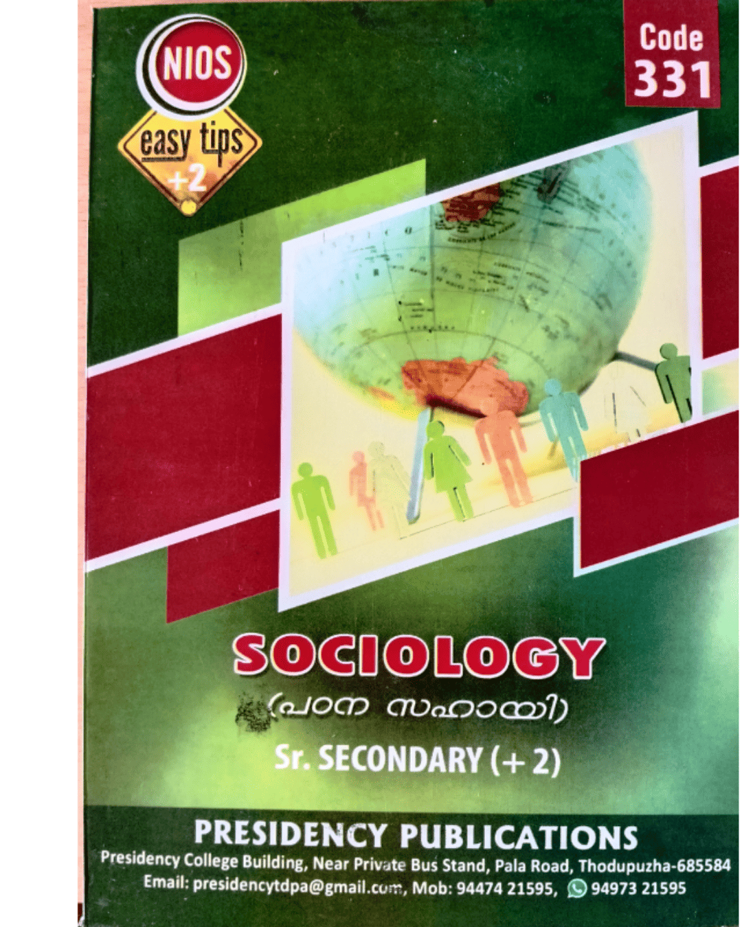 NIOS Plus Two Sociology guide Presidency Kerala