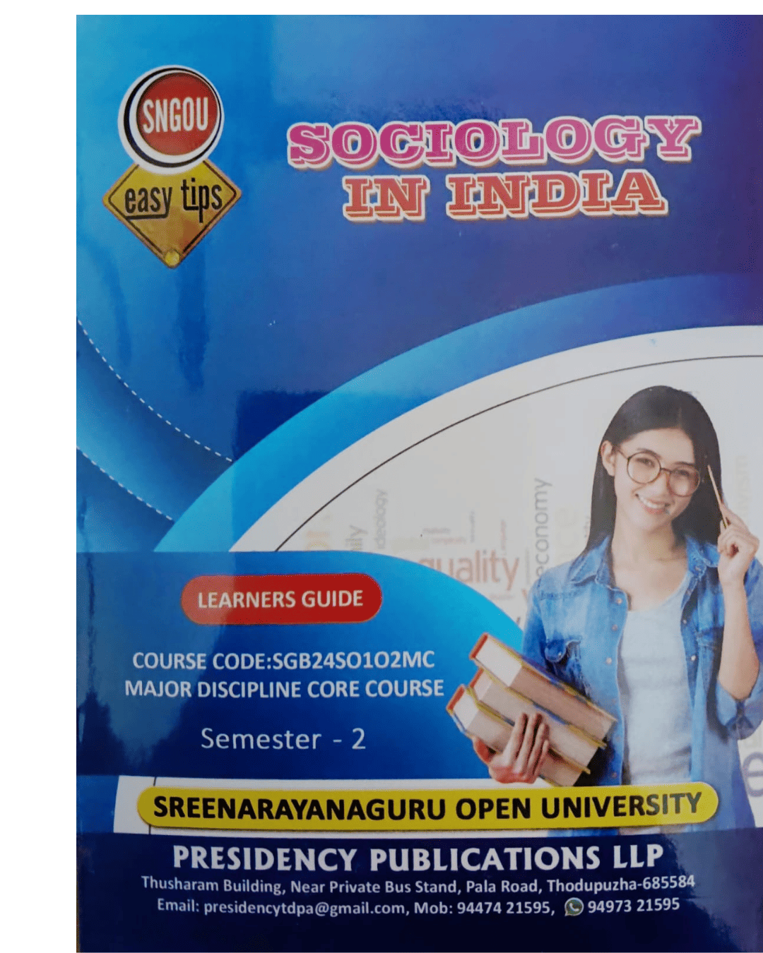 Sreenarayanaguru Open University Sociology In India Guide guide Presidency