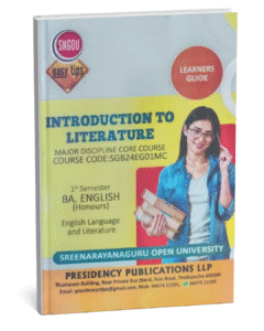 SGOU BA Guide Introduction To Literature cover image