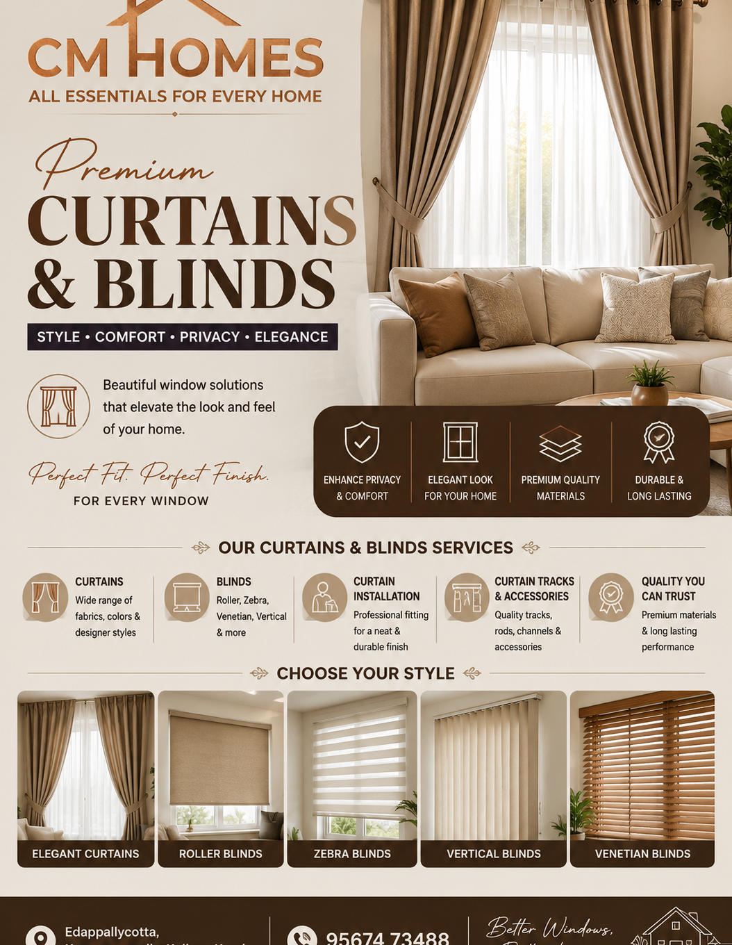 CM Homes – Curtains, Blinds & Complete Home Solutions